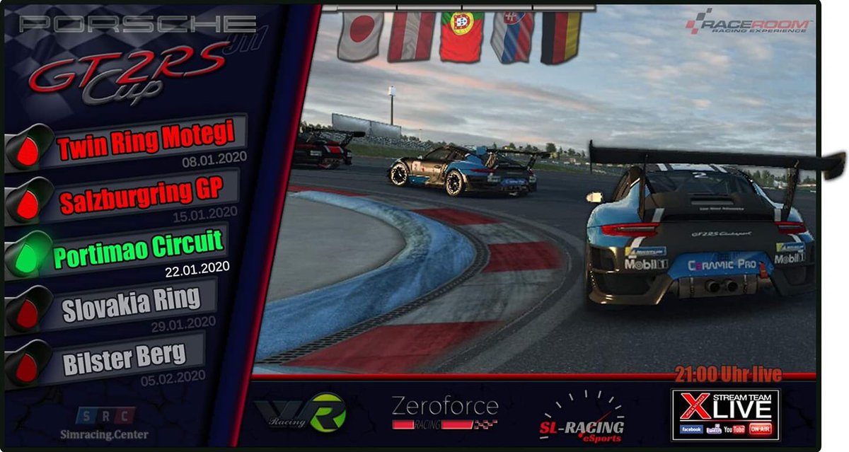 XStreamTeamLiv1's tweet photo. 🏁🏁🏁Livestream am Mittwoch Abend ab 20:45 auf https://t.co/mGoo3OdorH
Heute Abend geht es zum 3.Lauf im Porsche Cup bei https://t.co/kTMN90V9ph in RaceRoom
#simracing #raceroom #twitch #simracingcenter #portimao #porsche #gt2rs #twitch #motorsport #gaming #live #stream https://t.co/Er3Iym6V49