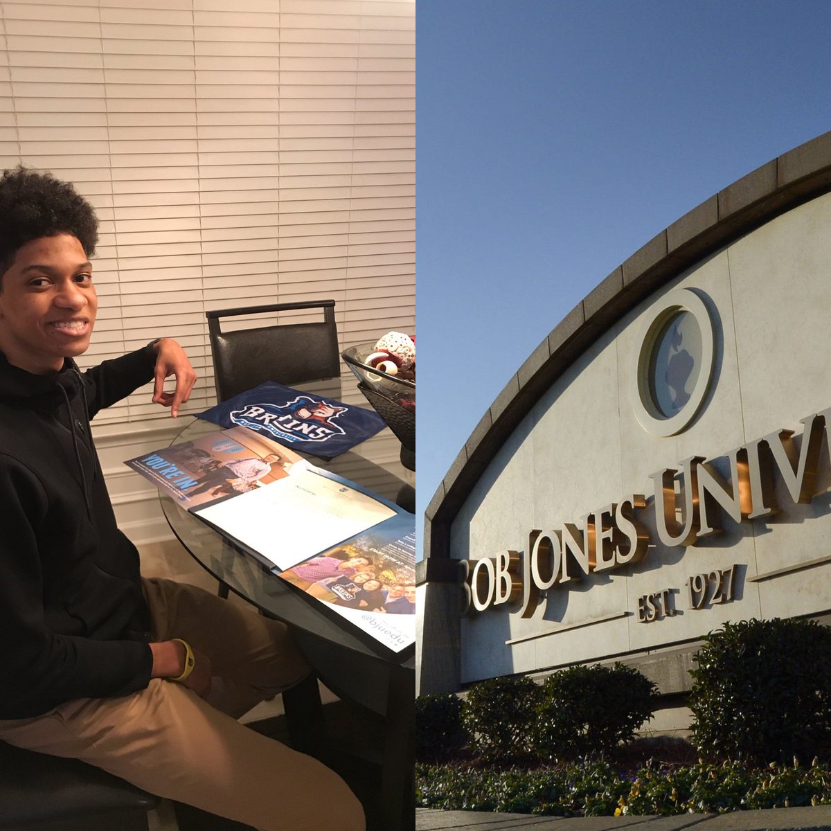 Last week he received an offer from Bob Jones University to play Basketball!

Yesterday, he received his acceptance letter from Bob Jones University! 😤

Help us congratulate <a href="/kenneyg02/">Kenney G</a> 👀💪🏾😤👌🏾

So proud of this future Engineer!!! He absolutely deserves it! 💯❤

#TeamStrapFam