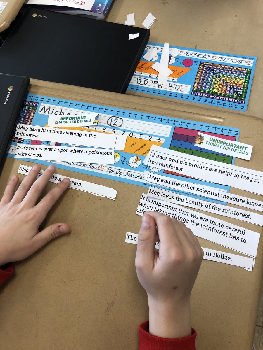 ⁦<a href="/SmekensEd/">Smekens Education</a>⁩ Sorting important vs. unimportant details about our character. #weare44 #madison44