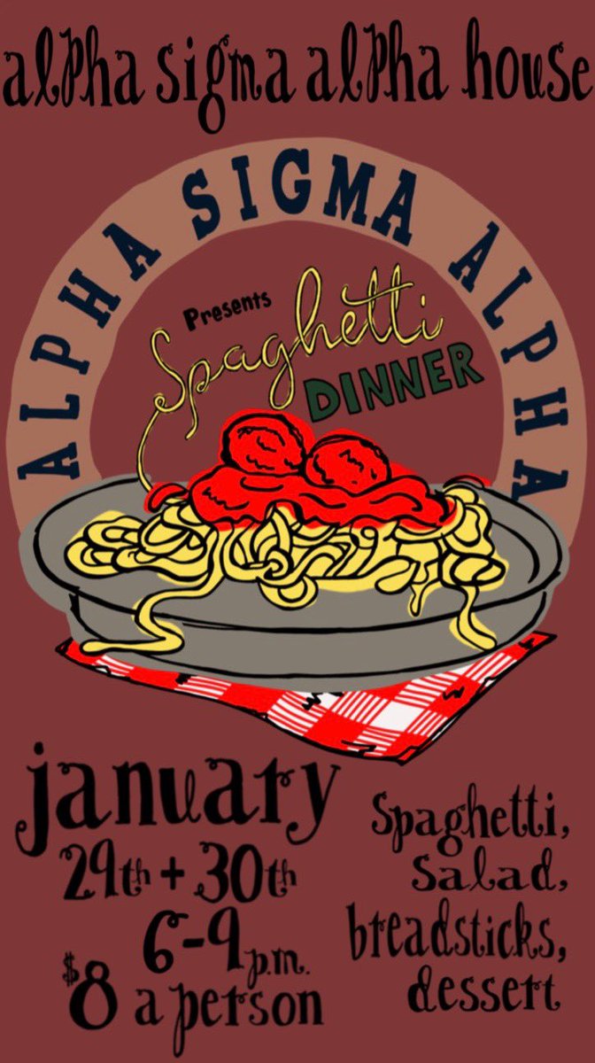 MARK YOUR CALENDARS! We are so excited for our annual Spaghetti Dinner on January 29th &amp; 30th🍝