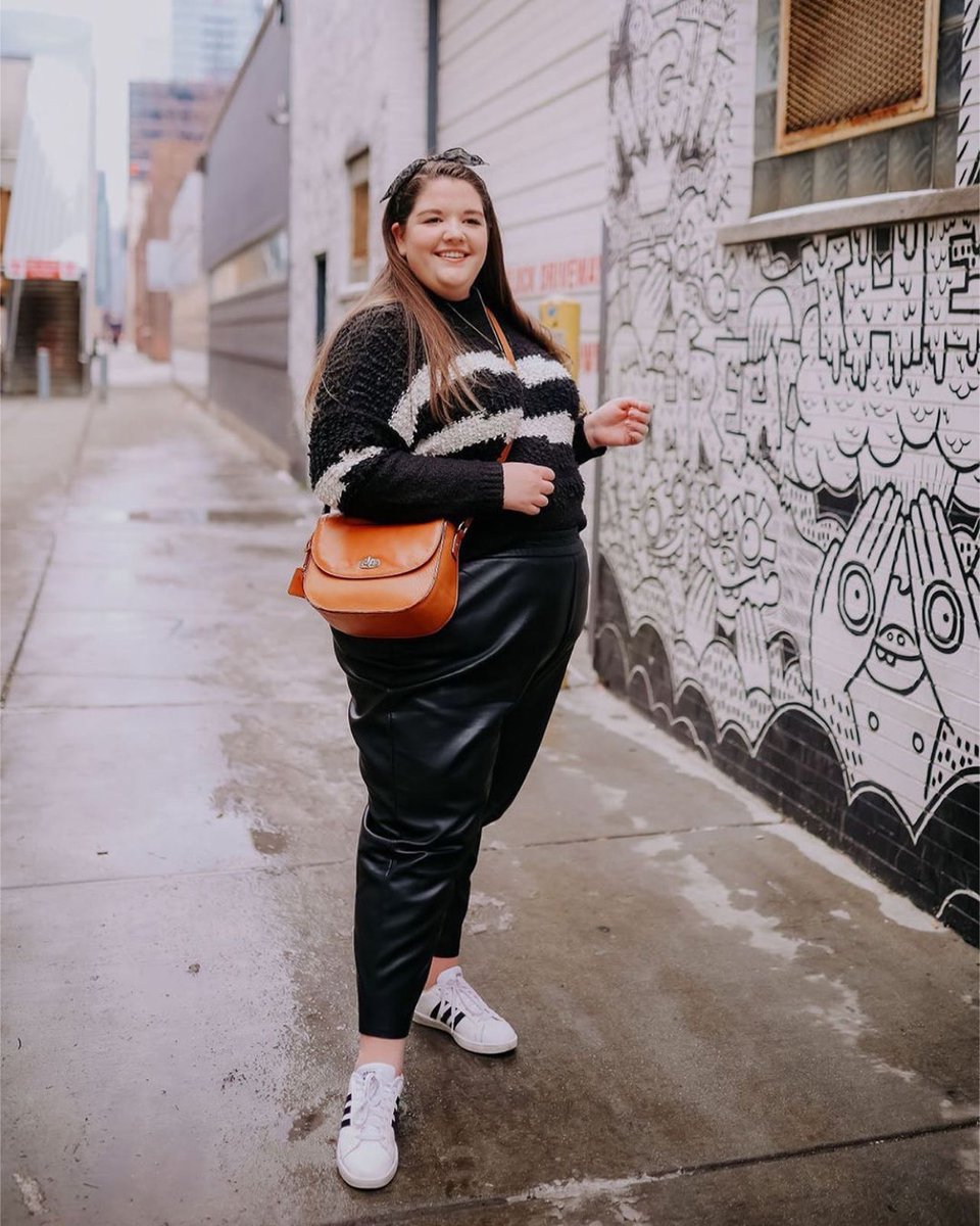 _1State's tweet photo. Add some edge to your casual sweater looks with leather joggers like @theplussizedprep. #weare1state https://t.co/yDfuk9W2WS