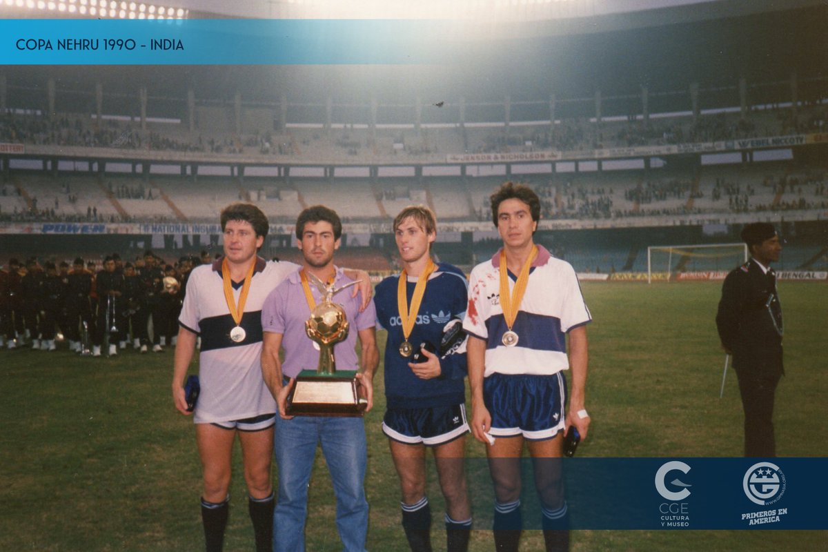 CulturaCGE's tweet photo. EL LOBO EN LA INDIA
#GELP #CGE 🇮🇳 🏆 En estos días se cumplieron 30 años de la Copa Nehru de 1990, con destacada participación de Gimnasia. Iniciamos nuestro desempeño el 9 de enero y lo concluimos el 20, en la final del certamen.
#MuseoCGE
#HiloHistoriaCGE https://t.co/6wQU0IKQNF