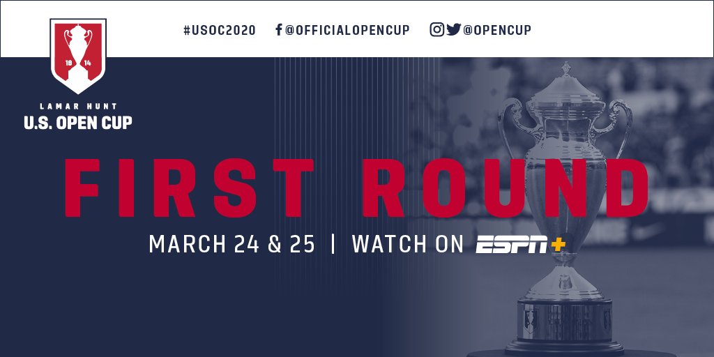 opencup's tweet image. The 1st rnd stage is set! 38 Open Div teams (13 local qualifiers, 14 @NPSLSoccer clubs and 11 @USLLeagueTwo) that constitute the USA's best amateur sides will battle one another during the opening two days of #USOC2020! Check out all the matchups👉ussoc.cr/hjfo