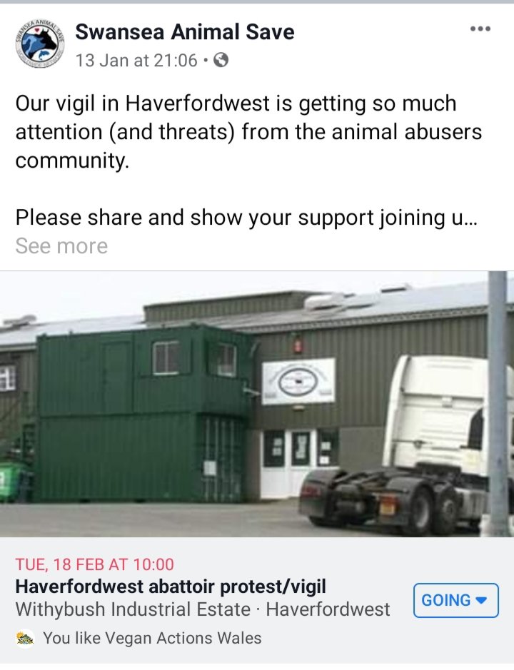 SWAnimalSave's tweet image. Please come to this first vigil and bear witness to animals entering the gates of the slaughterhouse #animalsave #meatismurder #SwanseaAnimalSave #govegan