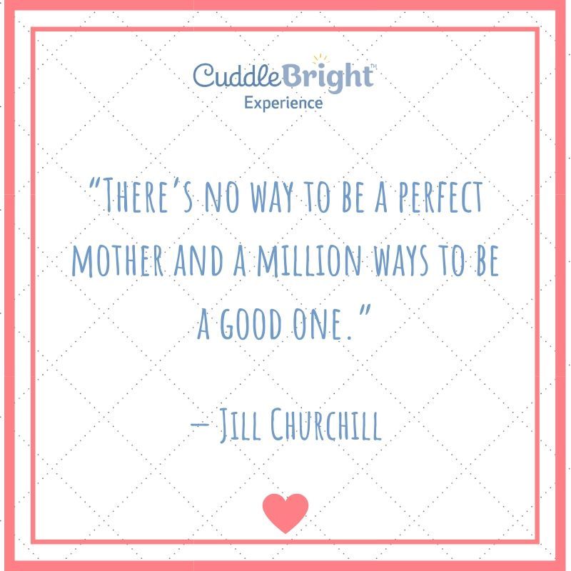 CuddleBright's tweet photo. “There’s no way to be a perfect mother and a million ways to be a good one.” – Jill Churchill ❤️  #CuddleBright #parenting #parenthood #momlife #zerotothree #childdevelopment #CuddleBrightExperience https://t.co/Zp9j2IWTrA