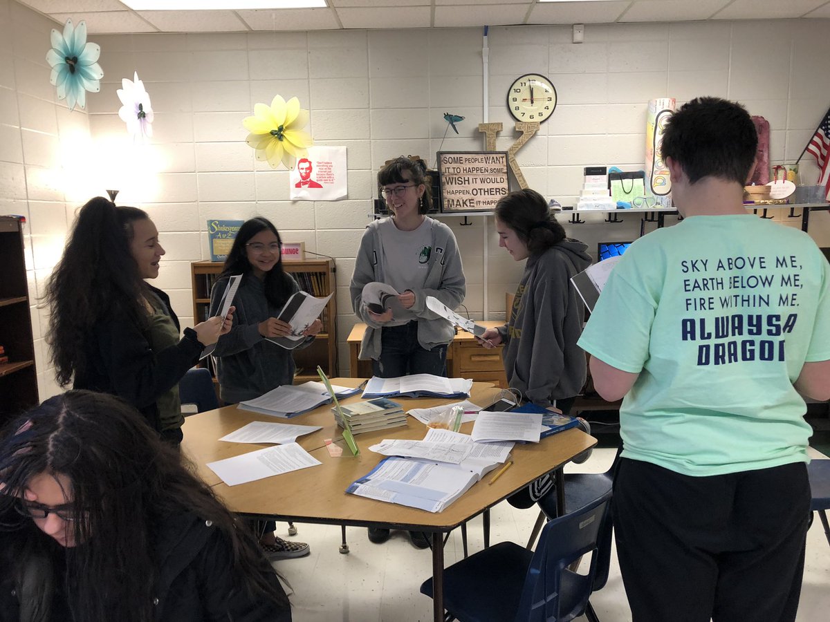 heather_hafner's tweet photo. Working collaboratively to plan, rehearse, and perform a dramatic interpretation of an assigned passage from the allegory “Terrible Things.”  @McCleskey_MS @COBB_ELA https://t.co/i0BbkIxi1y