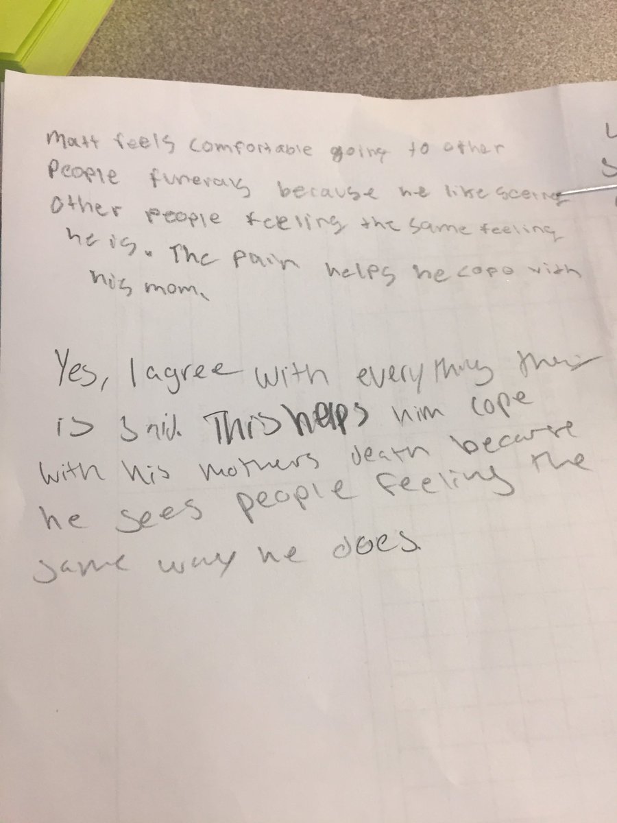 MrsGZ5's tweet photo. Learning how to make connections...and respectfully agree to disagree. #hcsdli #theboyintheblaclsuit @SpainPark https://t.co/vykCi5YamS