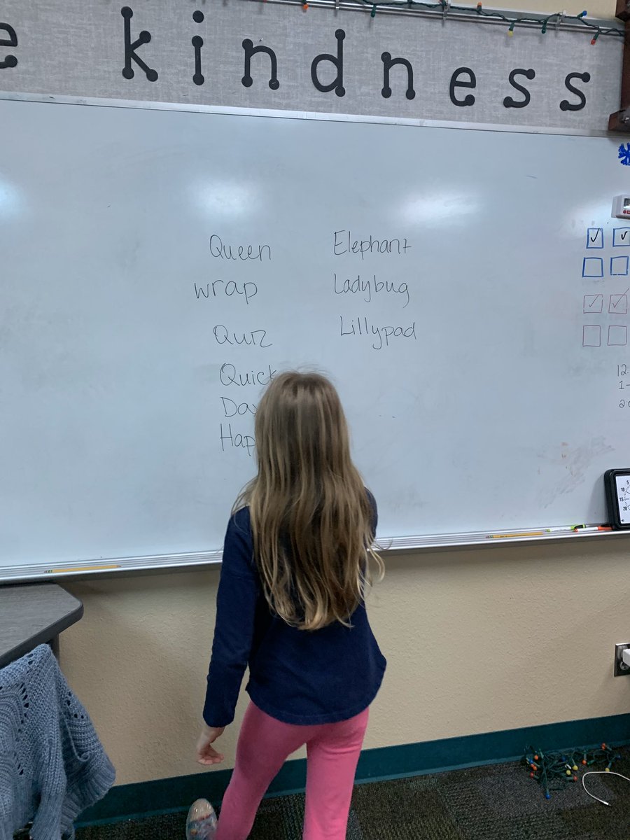 Practicing alphabet order today at BCE! #teambce