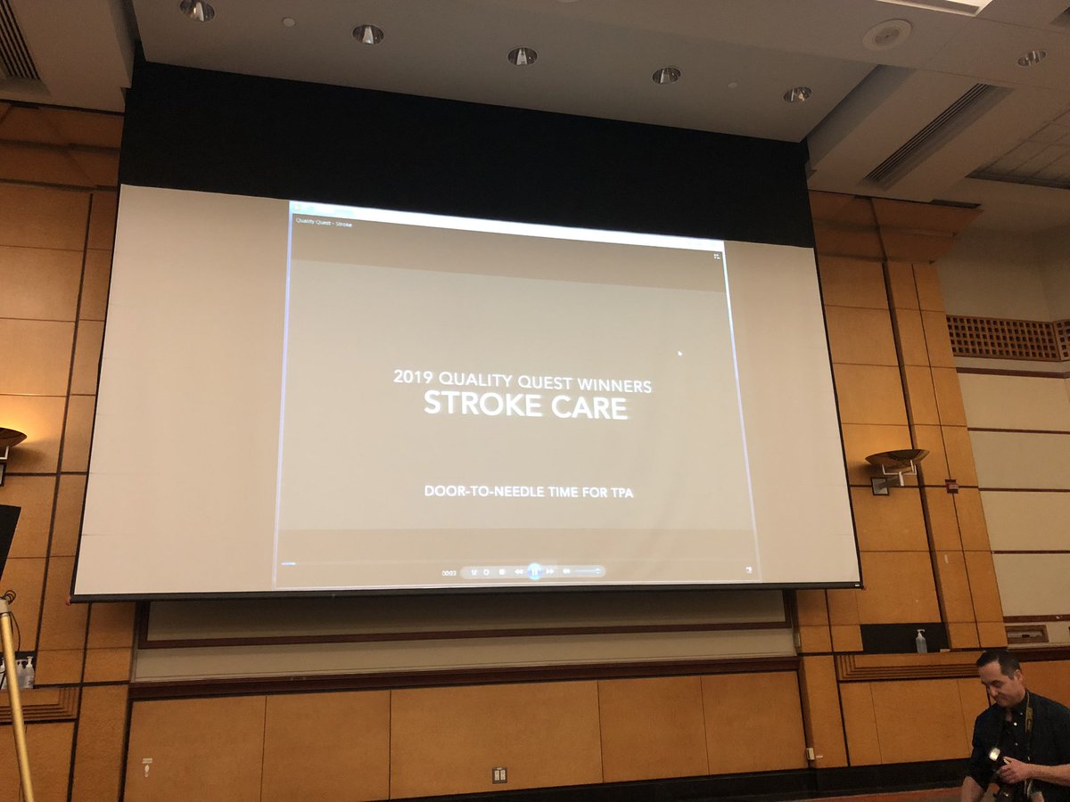 Brian_M_Wong's tweet photo. Up first is @neuroccm (former @CQuIPS grad) @CatConvery and team — last year’s inaugural #QualityQuest winners — sharing their progress reducing door-to-needle time for acute stroke patients at @Sunnybrook https://t.co/ThaAzaqXOT