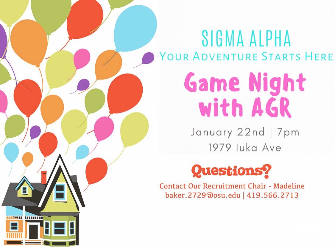 SigmaAlpha_OSU's tweet photo. It’s game night with @AGRBeta! Let us know if you need a ride. https://t.co/UcGipc5lf9
