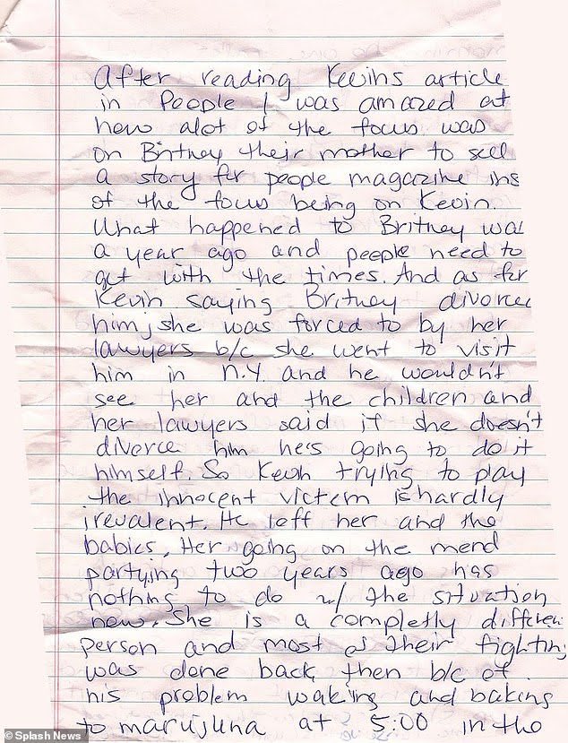 This letter that Britney Spears allegedly wrote in third person also leaked to the public. She said she was “lied to” and “set up.”  #FreeBritney