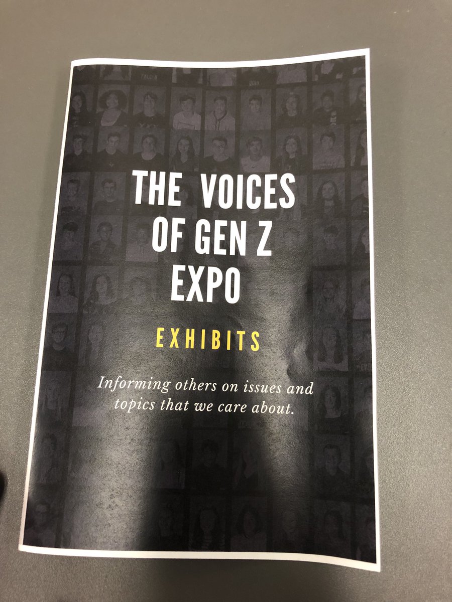 PrincipalPaulC's tweet photo. Voices of Gen Z expo!  Going on for the next three days at HHS. Awesome 9th grade students!  @HanfordFalcon @RichlandSD400 @waOSPI @AWSP_Principals https://t.co/UzDyr5ZIK9