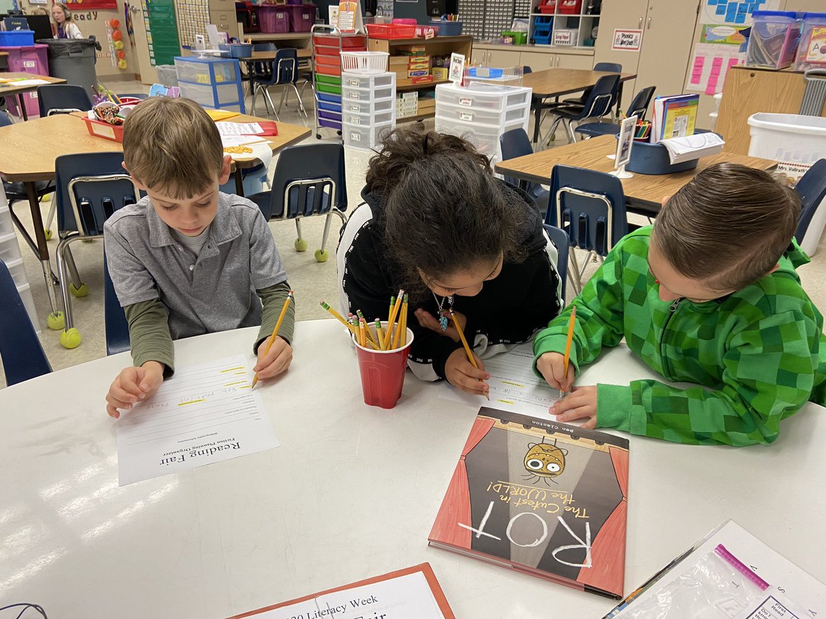 MrsVollrathCCPS's tweet photo. We chose our favorite SSYRA Jr. book to create our 2020 Literacy Week Reading Fair projects! We started identifying and describing the story elements of our books today. @PoincianaCCPS @collierschools @CrazyBookLadies @FloridaLiteracy #FLCelebratesLiteracy #ssyrajr https://t.co/NDwpBwAhnw