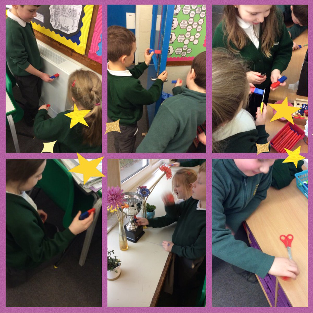 TickfordPark's tweet photo. Magnetic or non-magnetic materials in our classroom hunt!
Super discussions on the metals which are magnetic and those which are not. Steel? Copper? Zinc? Silver? Nickel? Iron? #TP4jet #TP4science π§²β¨π§²β¨ https://t.co/fFlNocmTCe