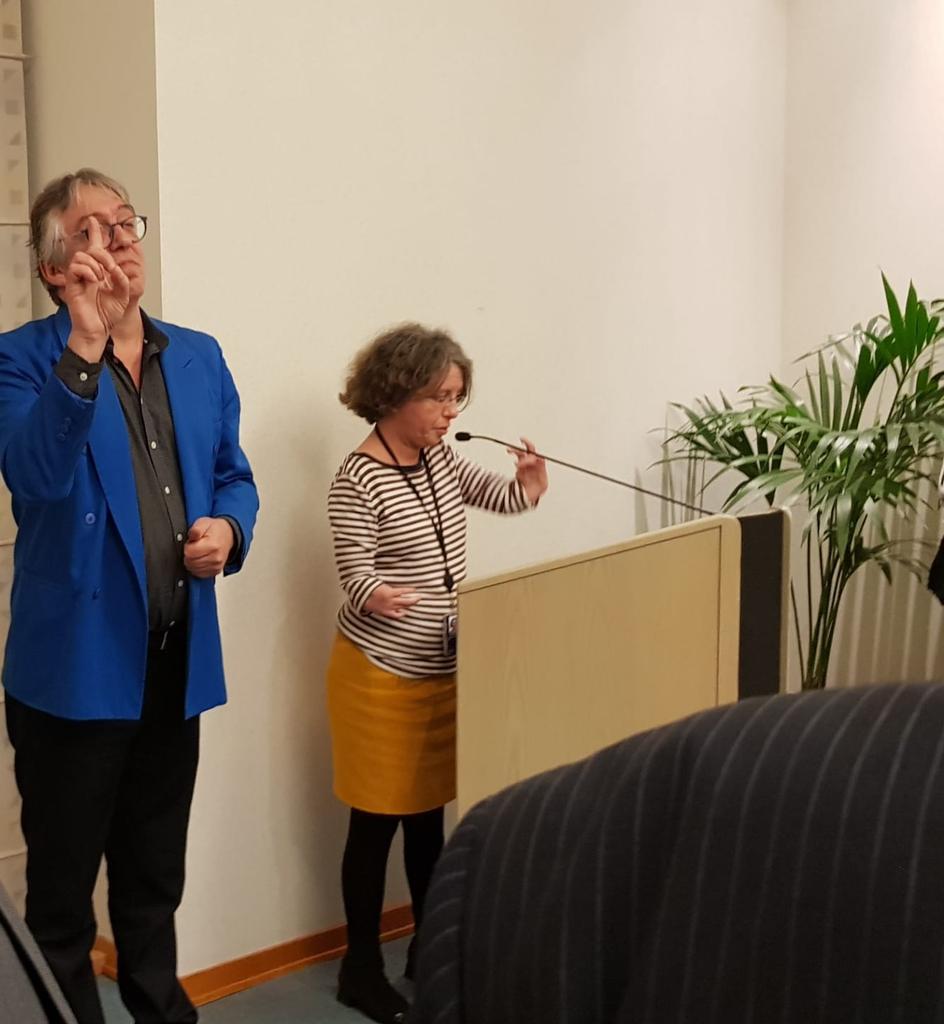 MyEDF's tweet photo. MEP @k_langensiepen opens #EPDisability reception.
She says next disability rights agenda should:
✔️ Be fully aligned with CRPD
✔️ Implementation the Pillar of #SocialRights
✔️Be well resourced and transversal
✔️ Involve and meet the demands of persons with disabilities
1/3 https://t.co/zgNERtDKfY