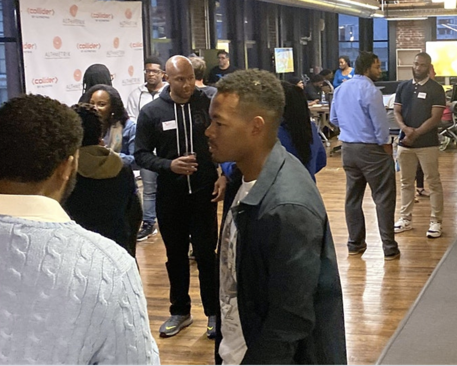 ColliderHub's tweet photo. Tonight, #Altimetrik #ColliderDetroit is excited to be hosting another Hacking with the Homies meetup! Haven't been to one yet?! No worries, there's still time to start your 2020 off right, come in, plug in, and network. See you at 6pm. https://t.co/tQh3uvWguD