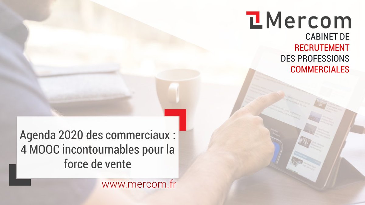 Mercom_Recrute's tweet image. #Commerciaux : les #MOOC vous connaissez ? Vous voulez revoir vos basiques, vous former à de nvx outils de #prospection, découvrir de nouvelles techniques de #vente ou développer vos compétences managériales : ces formations gratuites sont pour vous : urlz.fr/bE6r