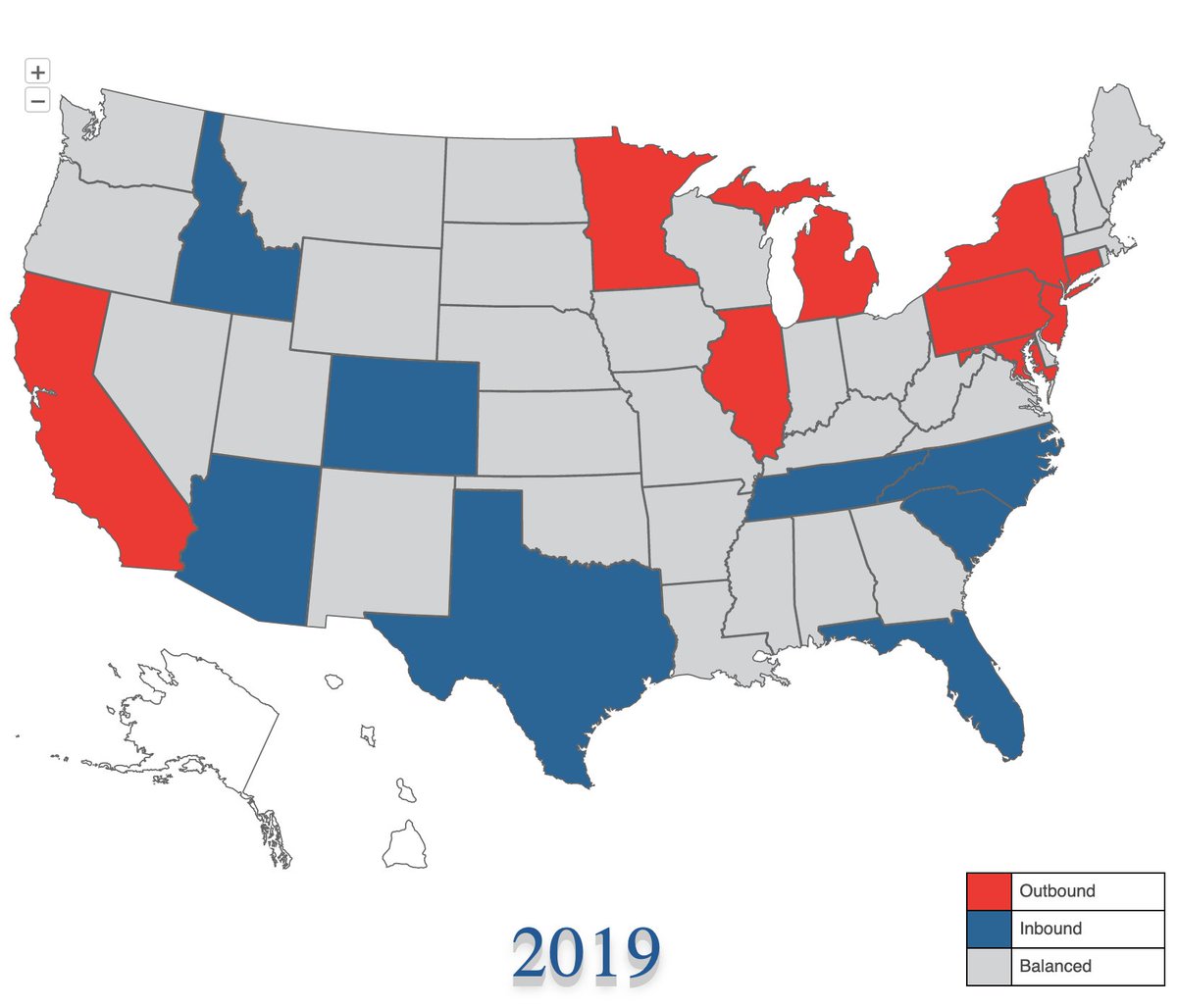 The #Caroilinas and #Texas are on the top of the list AGAIN for in-bound migration states in the US! #Skylines continue to be filled with cranes building #apartments  northamerican.com/migration-map