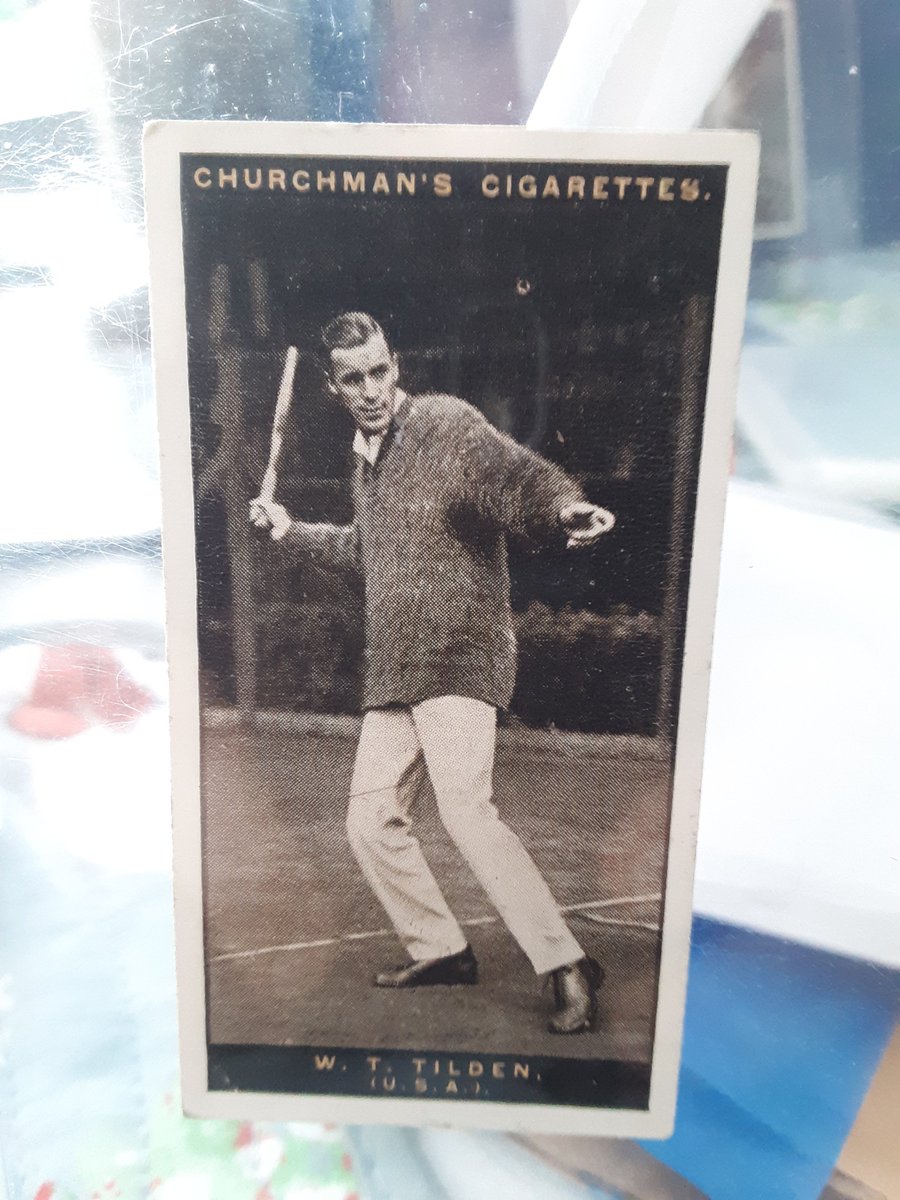 delspacefranco's tweet photo. Something a little different from me @mattypabst sent me 5 #Churchman'sCigarettes, including Big Bill Tilden AND three cards from #1952Bowman. These are true works of art! Thank you https://t.co/gMBPyIAGkB