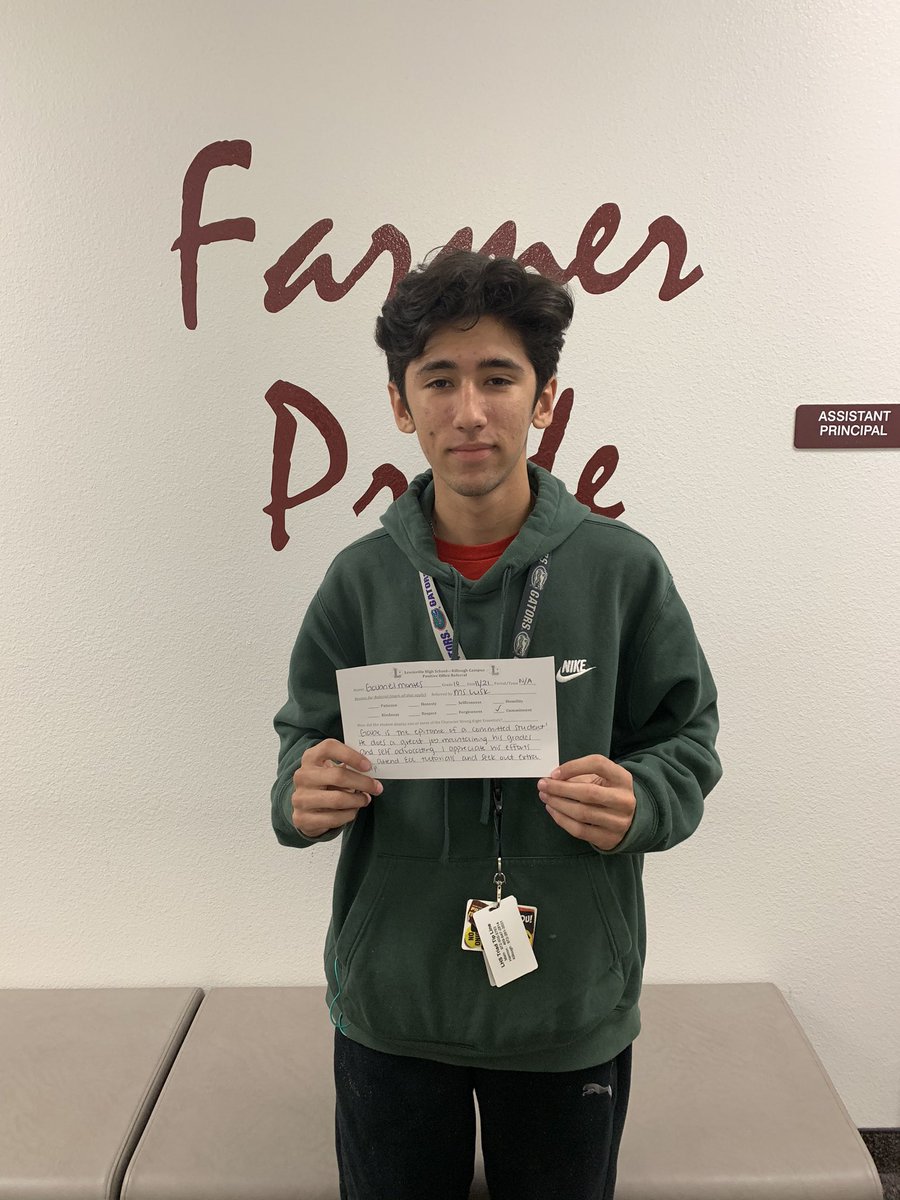 WilsonLashundra's tweet image. Sharing some positivity with you on this gloomy Day! These awesome Farmers received positive office referrals! #TodayatLHSK #POSITIVEreferrals #LISDCulture #FarmerPride