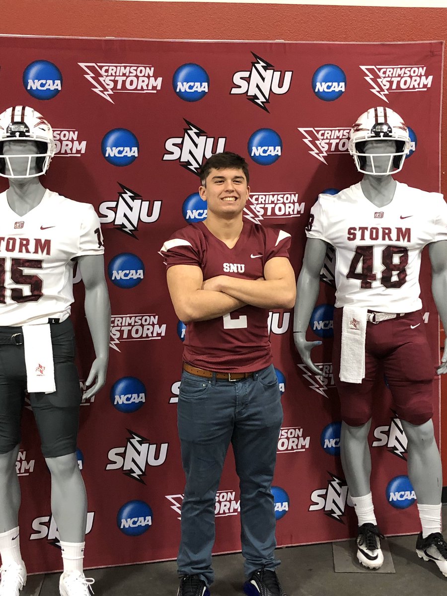 NateAnderson068's tweet photo. #AGTG Blessed to receive an offer from SNU. Had a great visit today definitely a class program - @is21db @SNUFootball https://t.co/7hSPzxdZVo