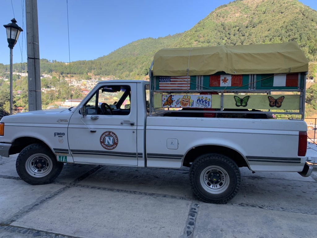 PDGlobalEd's tweet photo. Three steps to reach the monarchs: an open truck, a 20 minute horse ride, and a short hike. #PDSChargers  #PDMonarchadventure https://t.co/p845iwxEWl