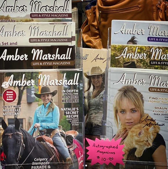 Amber_Marshall's tweet photo. Amber was in #HighRiverAB and wanted a nice, hot coffee from #MaggiesDiner, but Lou was nowhere to be found. She wandered over to #WalkersWesternWear and, lo and behold, there was some neat #AmberMerch there for you! #TeamAm #HomeofHeartland https://t.co/ZjZ8LOgQjv