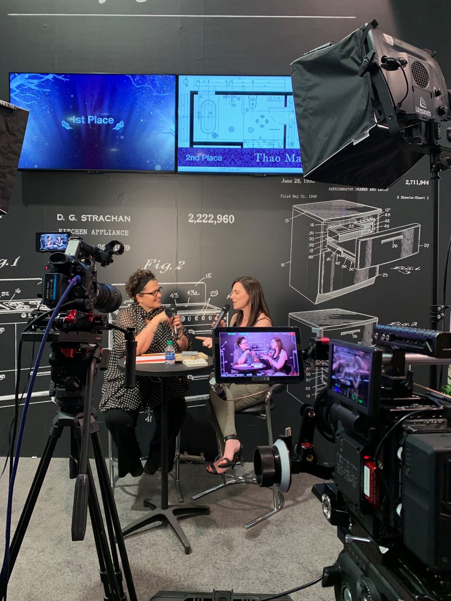 InteriorDesign's tweet image. Now we&apos;re speaking with Michelle Miazga-Hall of Port + Quarter @PortandQuarter who won multiple awards for her bathrooms! 

Join us now: bit.ly/2REtJzm #KBIS2020 @thenkba @KBIS