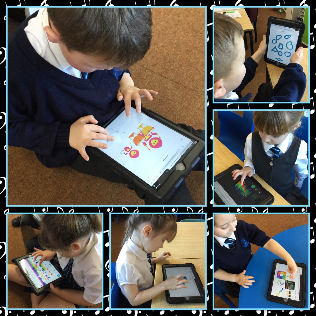 allhallows_prim's tweet photo. What sort of music would accompany a world natural disaster? Rowan Class were thrilled to use our new iPads to compose sequences of sounds to match these devastating catastrophes. They searched for Chrome Music Lab and fully immersed themselves in the exciting music. @LA_Trust https://t.co/LBQAInhp6G