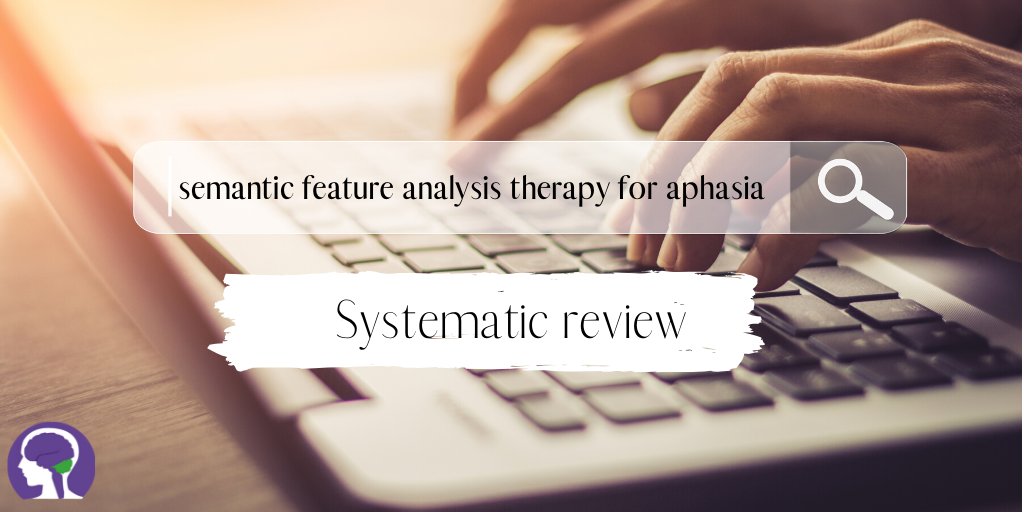 Twenty-one studies were reviewed reporting on 55 persons with #aphasia. #SFA was used in six different types of studies.
Read more here bit.ly/37kWtUz
#SystematicReview #Review #treatment #efficacy #SemanticFeatureAnalysis #NeuroBITE #RehabResearch