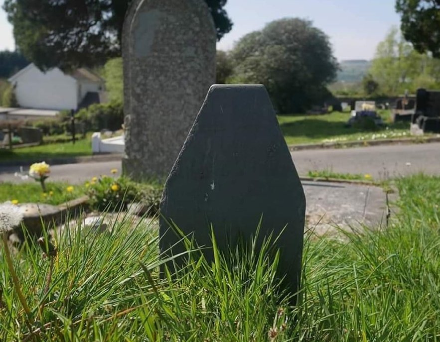 An example of a pauper/low-income gravemarker at Maesteg Cemetery. #Wales  #History