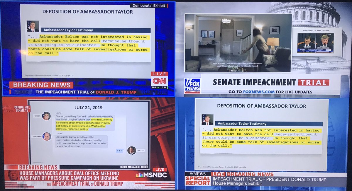 VideoDunk's tweet photo. @CNN @MSNBC @ABC Looks like @foxnews is more concerned with tv ads and programming instead of showing the #Trump #ImpeachmentTrial #Democrats #Republicans https://t.co/7rTRNmBUGV
