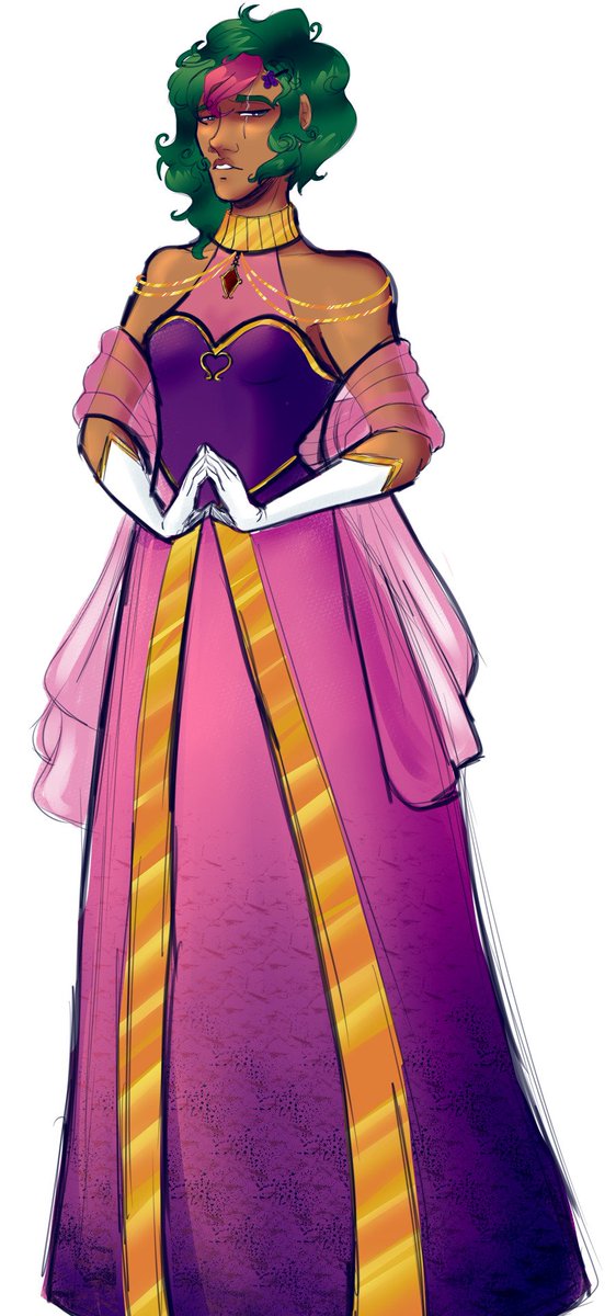 LefuuleiXXXArt's tweet photo. "Arya in something they'd never wear". They hate dresses, cuts that show off their feminine form, showing off their chest, and overly glam outfits. Let my child be a gremlin with patchwork disasters.
#aryaalsaahir #aryatheapprentice #outfitmeme #fashiondesign #digitalart https://t.co/lpYcrN9Cno