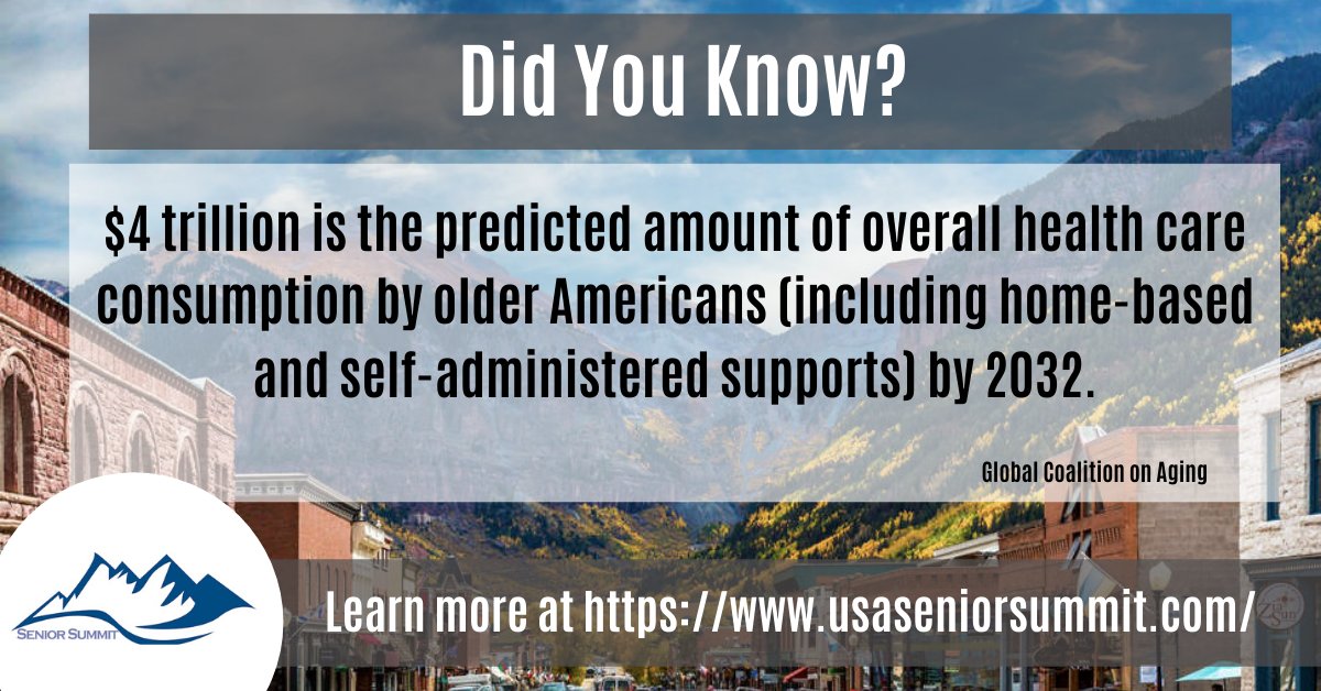 SeniorSummit_IN's tweet photo. Healthcare consumption is rapidly expanding in the longevity market! Now is the time to start to shift resources to better serve the aging population. Learn more about the aging economy at https://t.co/Q0KW8DxDzT or at Senior Summit Professional Day https://t.co/VSi5IWCAxt #Indy https://t.co/T1tdg3F2sx
