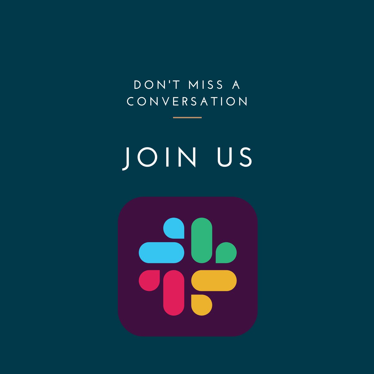 Join the conversation in our Slack group. Ask questions, grow your network, and discuss work with other like-minded individuals.  loom.ly/S1kun10