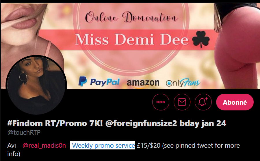 Tooptikiki's tweet photo. join one of the best Femdom promo service account ever here: *

✨@touchRTP✨

#Femdom #Findom #Promo https://t.co/VHJ2JYqZzF