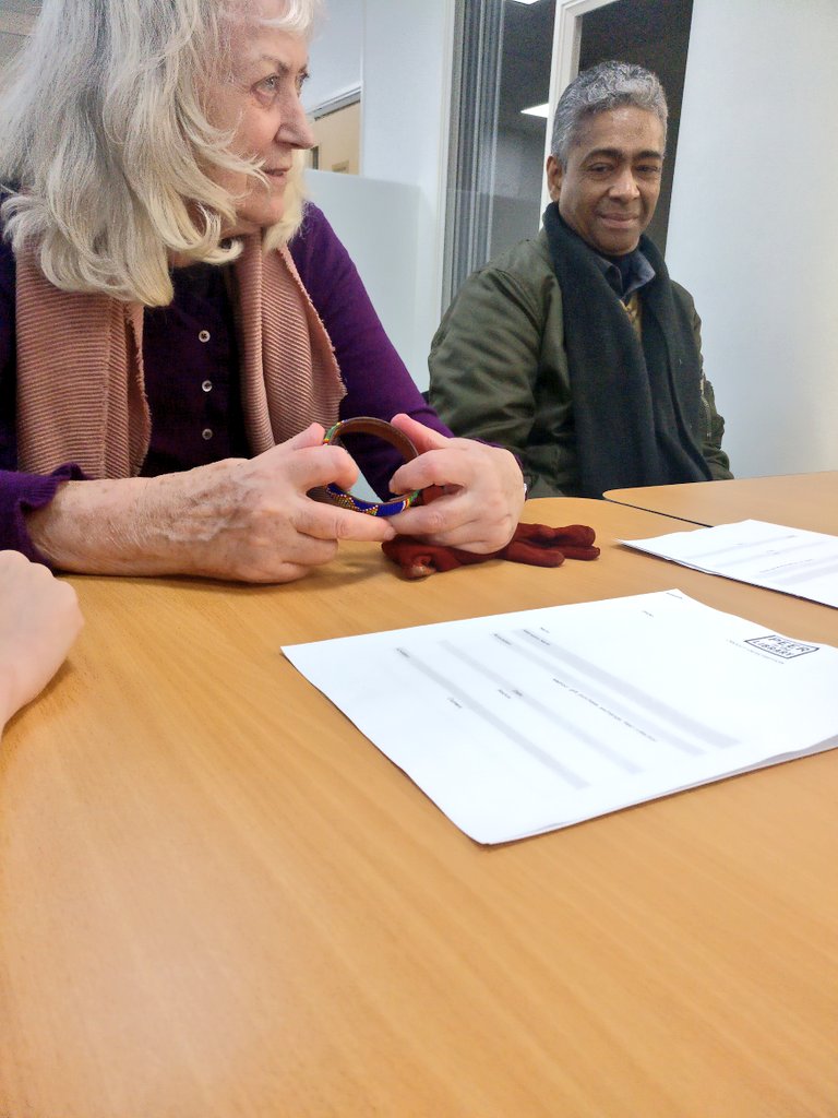 HelloHoxton's tweet photo. We travelled through time and space, and heard lots of stories about the people behind the things we keep in our #Objectsfromhome workshop with #SaraMackillop @hackneylibs Shoreditch Library this afternoon #Hoxton #PEERintheLibrary https://t.co/qrld2loqx1