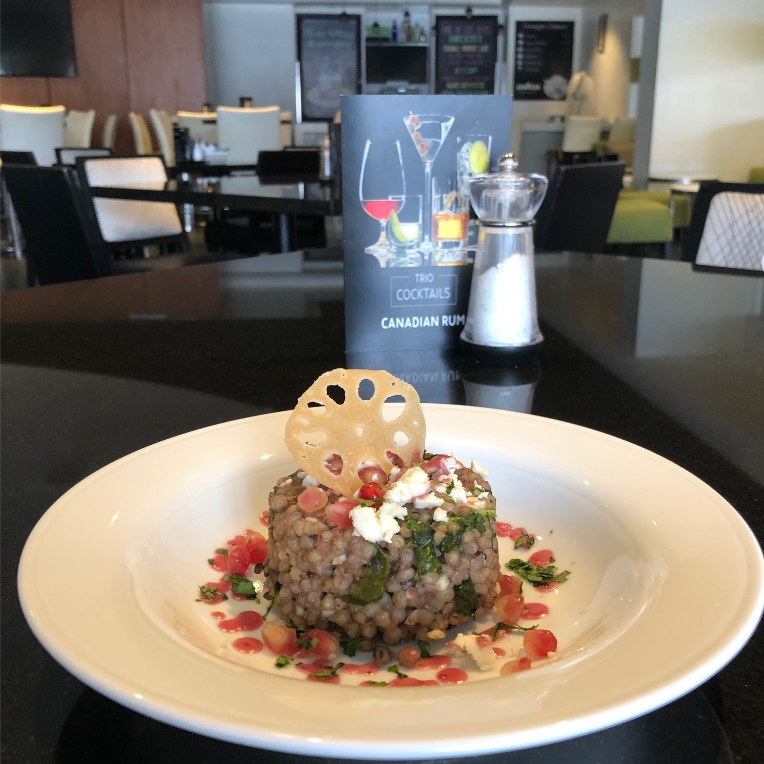 Triorestaurant's tweet photo. Here is a sneak peek of one of our delicious Winter @liciousto starters. Warm buckwheat and mushroom salad (available for lunch &amp; dinner). Book your table before it’s too late! #EatAtTrio #LiciousTO #JoinUsToday https://t.co/5l1uYP6wYw