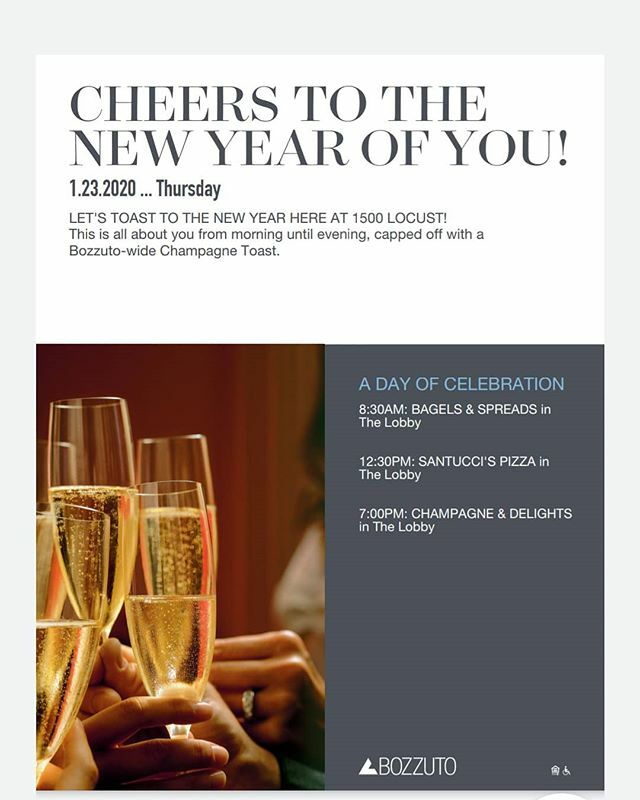 Tomorrow is the day!

#bozzutocheers #bozzutoliving #bozzuto #1500locust #santuccispizza #celebration #2020 #newyear #letsgo