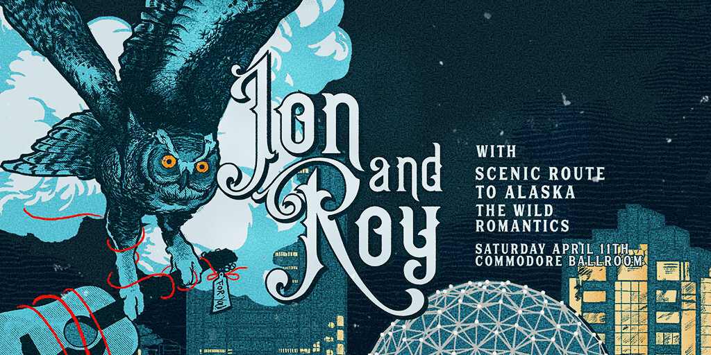 VANCOUVER. A lot of you have been asking when our next show is and hot damn we are excited to announce that we will be joining <a href="/jonandroy/">Jon and Roy</a> &amp; <a href="/scenicalaska/">Scenic Route to Alaska</a> at <a href="/commodorevcr/">Commodore Ballroom</a> on April 11th! Tickets go on sale Friday at 10AM via Ticketmaster.