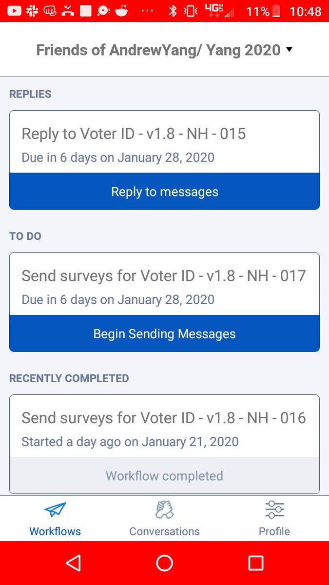 tuser5555's tweet photo. @AndrewYang About to send my next batch of 50 texts to voters! #textbank #textbankforyang #callforyang #YangOprah #YangGang #Yang2020 #UBI #YangMonth #FreedomDividend #SecureTheBag #YangGang2020 #artistsforyang #iowaforyang #barsforyang https://t.co/ikNsHM5aOa
