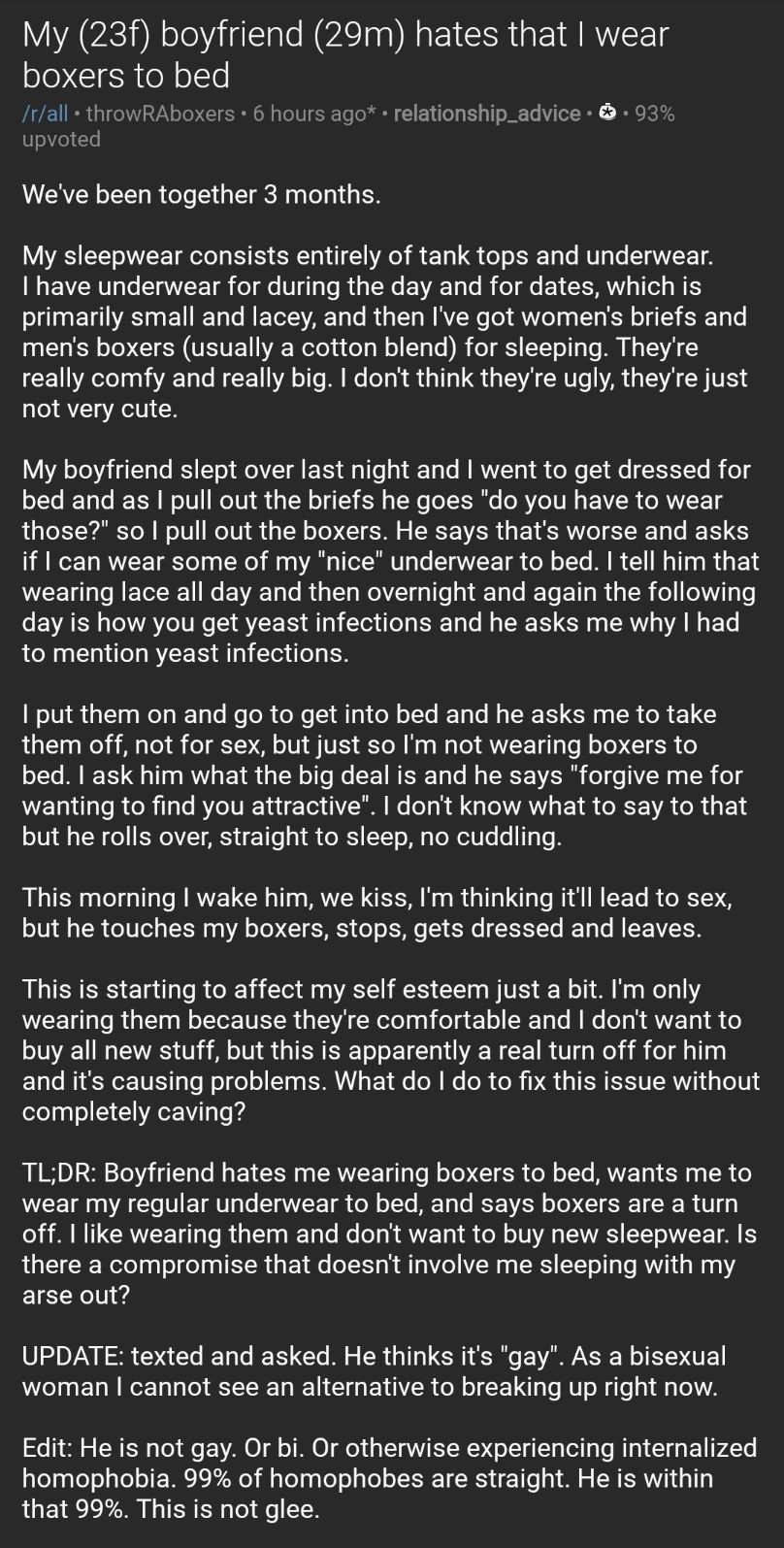 Relationships Txt On Twitter My 23f Boyfriend 29m Hates That