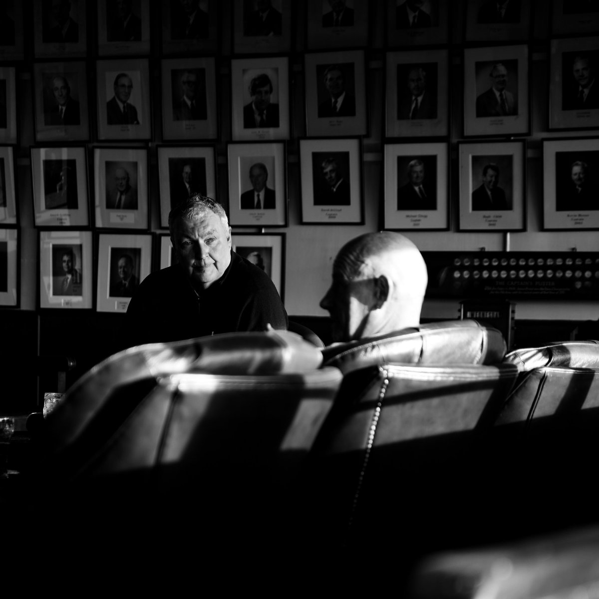 Royal_Porthcawl's tweet photo. "Story soaked leather chairs, walls lined with photos and memorabilia, and a floor tapped by the feet of thousands of satisfied golfers. If ever a room could warm the heart of any golfer, it must be this" 🍷 #FindYourEpic #experienceRPGC https://t.co/cumXvCQ0Bb
