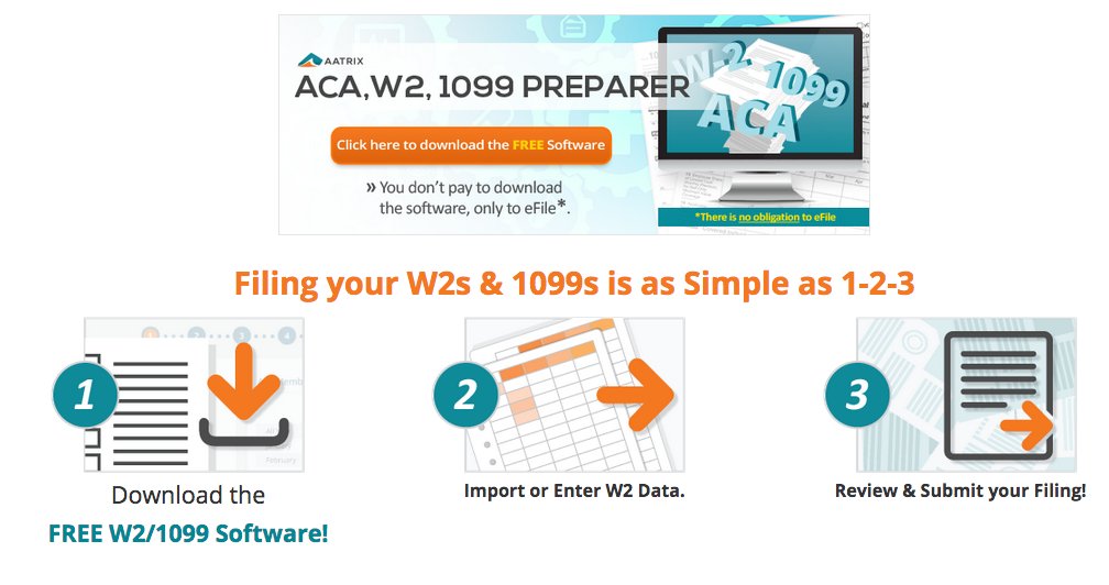 AATRIXSoftware's tweet photo. The perfect year-end filing solution. W2s, 1099s, and ACA filing that is simple and affordable. Print & mail employee copies, eFile state & federal reports, track & reprint from one site, all for only $1.99 ea. Download for free today.
https://t.co/9vRiMC9ObR
#w2
#1099form
#aca https://t.co/0EHtiRJrBS