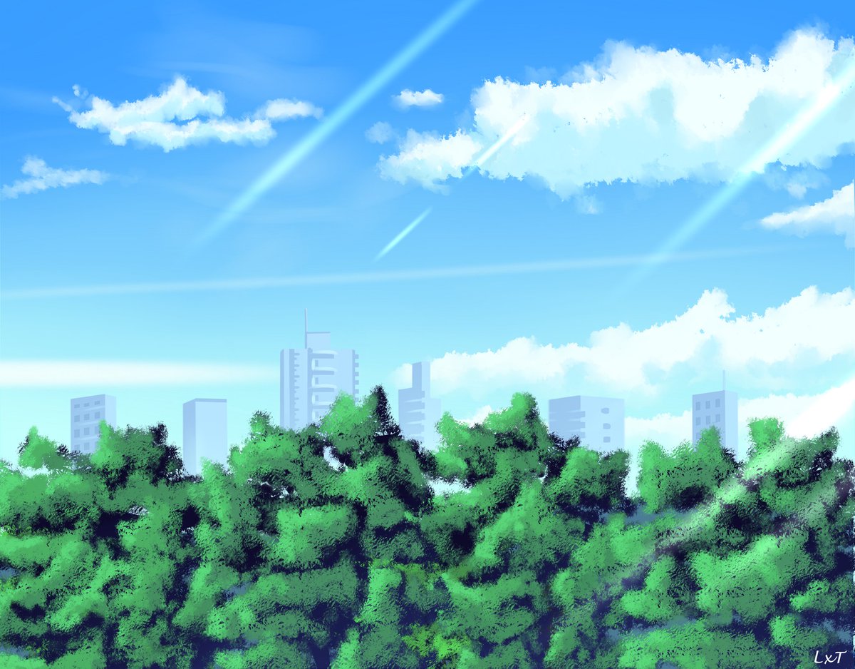 Lxt 風景 風景 アニメアート 私の作品 Animeart Myart アニメスタイル Anime Animestyle