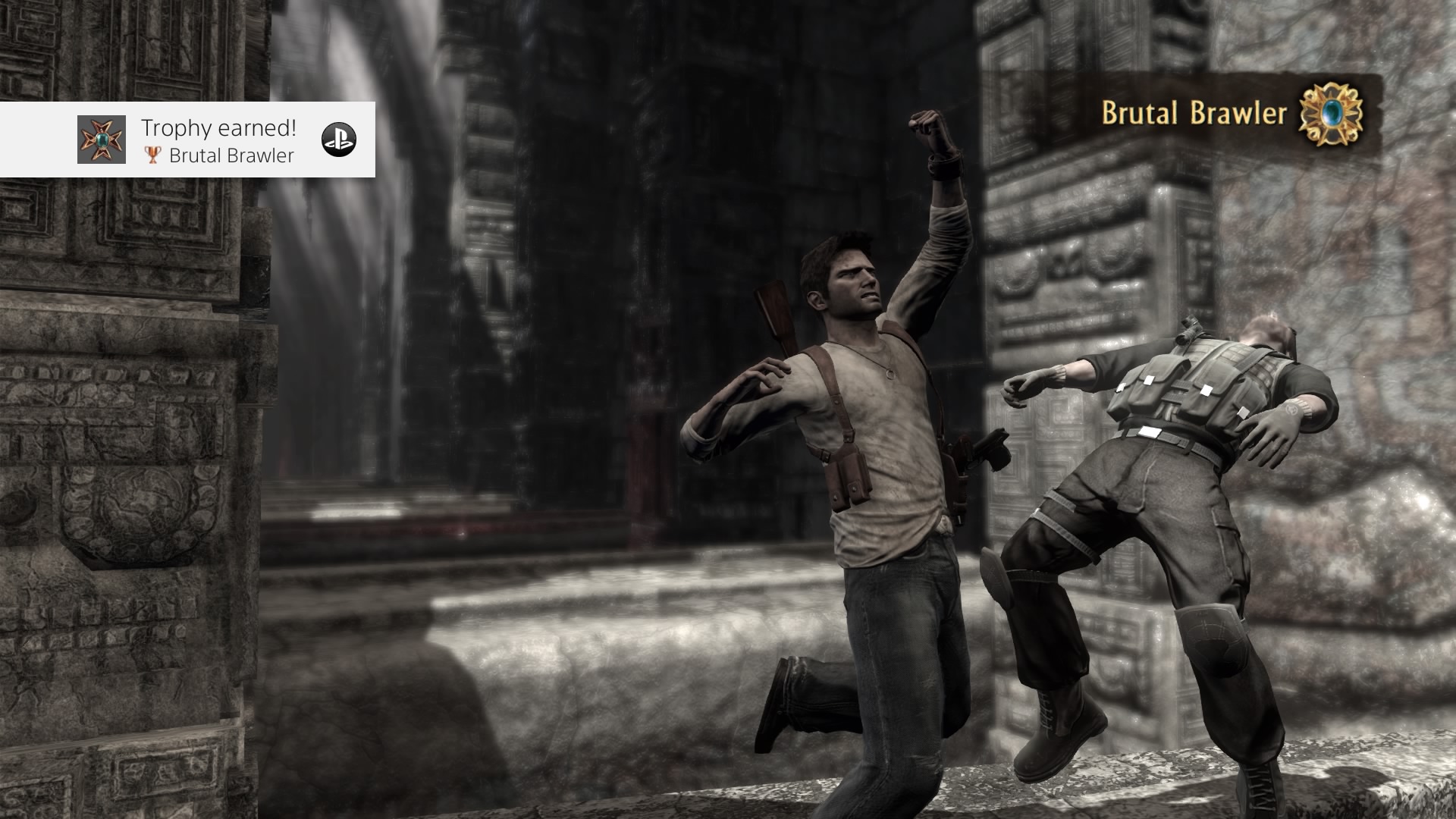 Uncharted: Drake's Fortune Remastered Trophies •