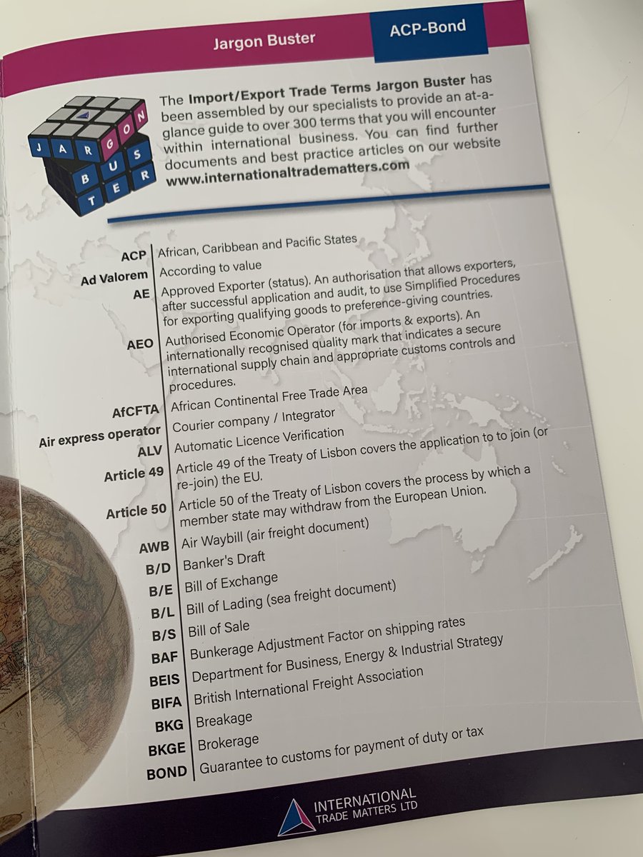 Rockhoppas's tweet photo. UK Trade specialists @IntTradeMatters launch its Global Jargon Buster @Export_Siren @FamilyBizPaul @iLeanLtd @madeinbritainco @ExportNews @export4growth @FSBDevon @FSBSouthWest @freshairstudios @delta9106 @BizForumMidDev @GrowthHubHOTSW @WhatsonSW 
https://t.co/lPUPDjMzBe https://t.co/rWxUZ5nd4x