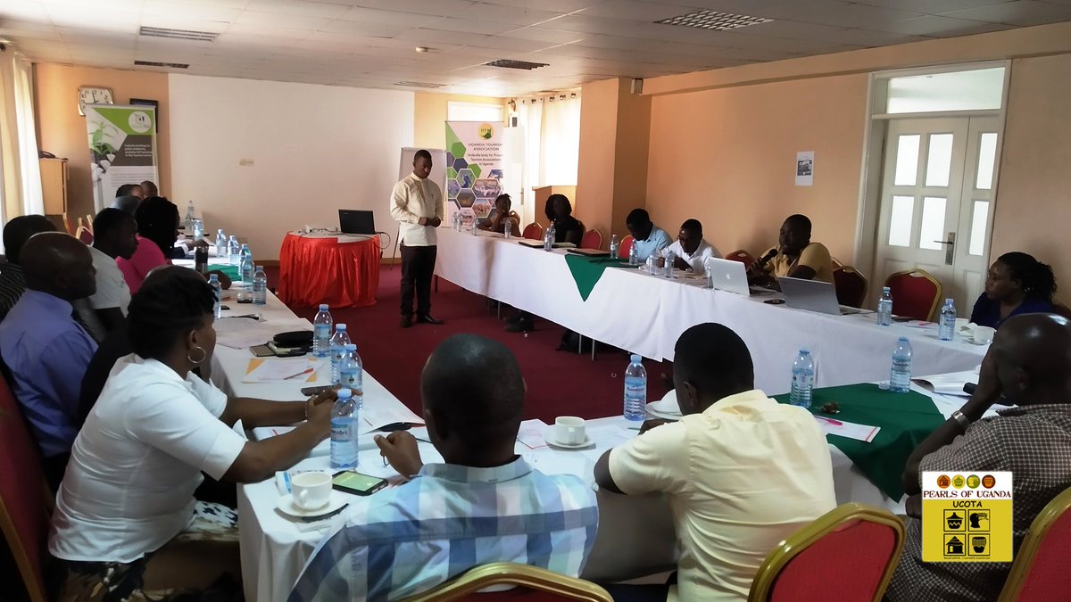 PearlsofUganda's tweet photo. Today was capacity building for policy makers on tourism sustainability.  The meeting was Held at Eureka Palace, Ntinda - Kampala. The discussions focussed on promoting sustainable consumption and production (SCP) practices in the tourism sector.

#UCOTA #UTA #GreenTU https://t.co/jqGe5Vffwp
