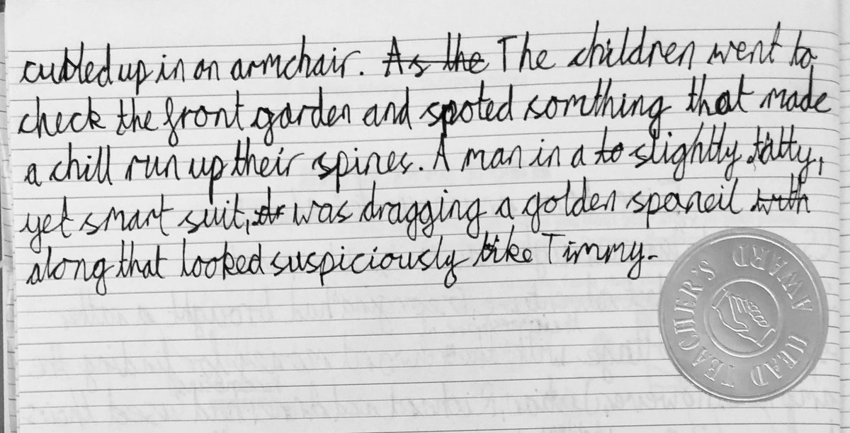 Came across this wonderful writing from one of our Year 4 children today. Shows the power of internalising the writing style and tools of quality authors! <a href="/Talk4Writing/">Talk for Writing</a> <a href="/PieCorbett/">Pie Corbett</a> @James_Munt <a href="/kas397/">Kate Couldwell</a> <a href="/TKATAcademies/">TKAT: Achieving More Together.</a>