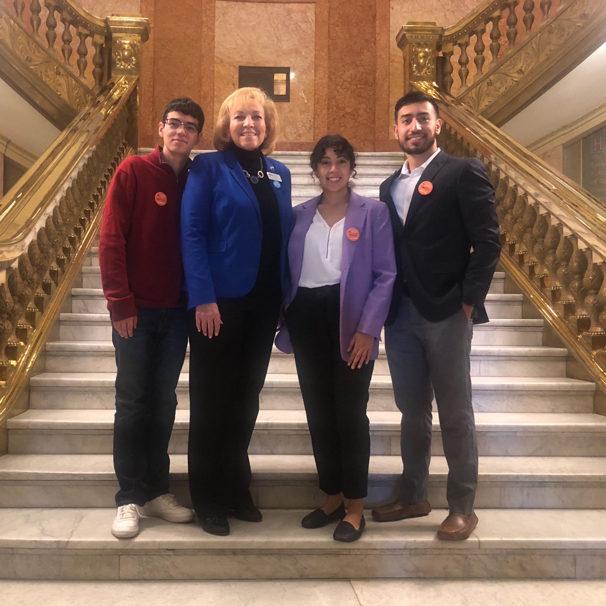 DenvScholarFdtn's tweet photo. As part of #COSIDay, DSF Scholars have a chance to share their personal impact stories with the state legislature, and also spend time with Dr. Angie Paccione and other @CoHigherEd and @ColoScholarship leaders. https://t.co/RhYgczXbbe